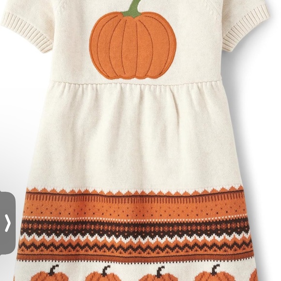 Other - Cream and Orange Pumpkin Dress